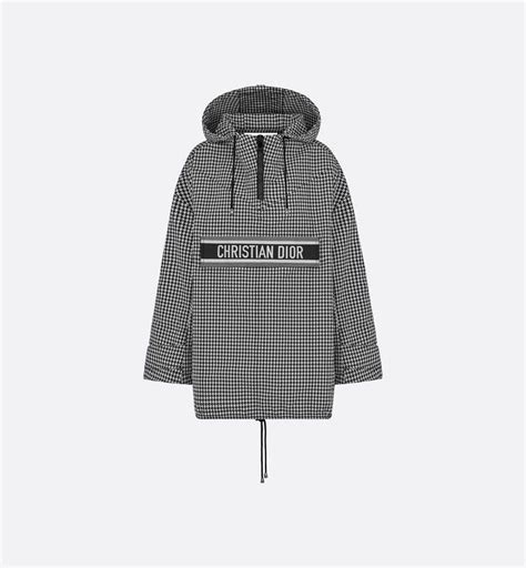 dior houndstooth sweater|Dior hooded sweater.